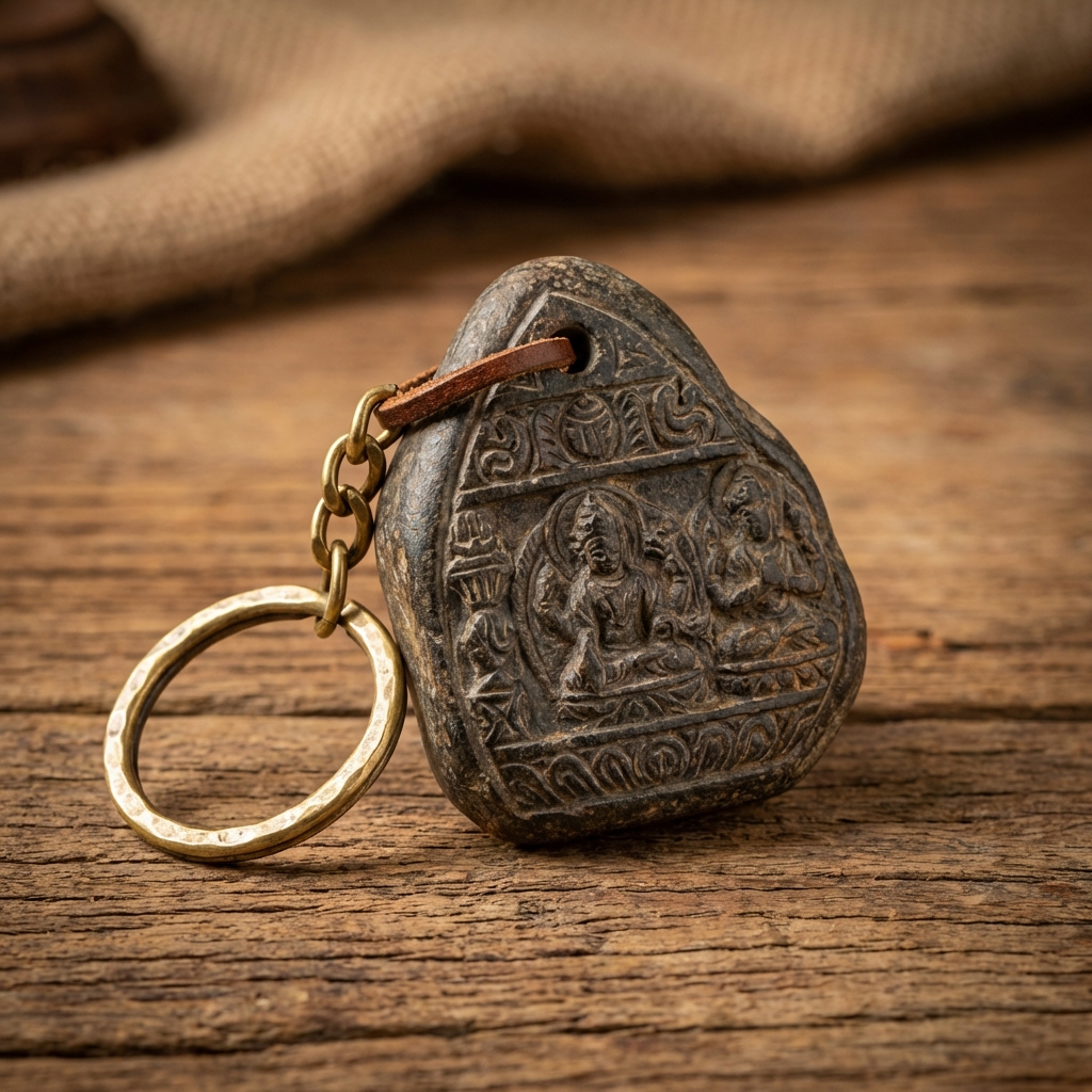 Wooden Laser Engraved Keychain