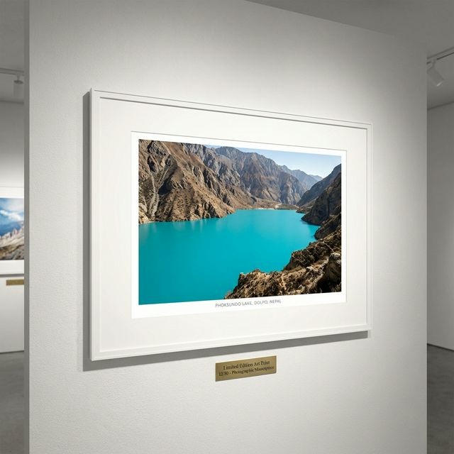 Phoksundo Lake Art Print